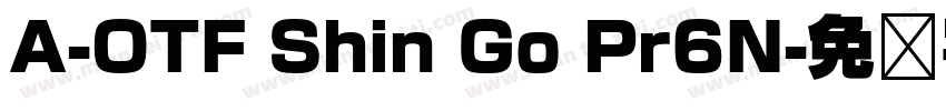 A-OTF Shin Go Pr6N字体转换